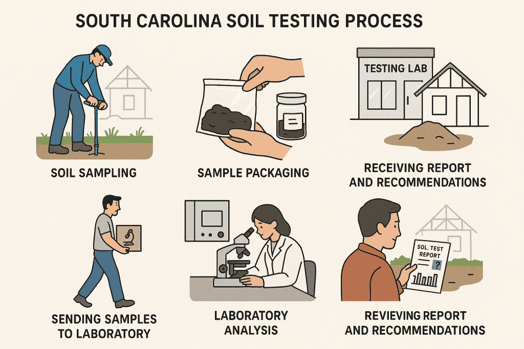Soil testing process in South Carolina