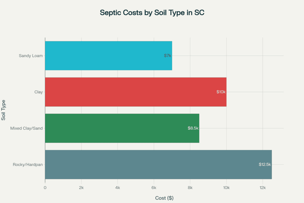 Septic costs by soil type in South Carolina, showcasing land development and soil analysis services for optimal land partnerships.